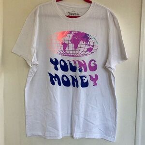 American Eagle - AE X Young Money Entertainment XXL World Wide White Graphic Tee